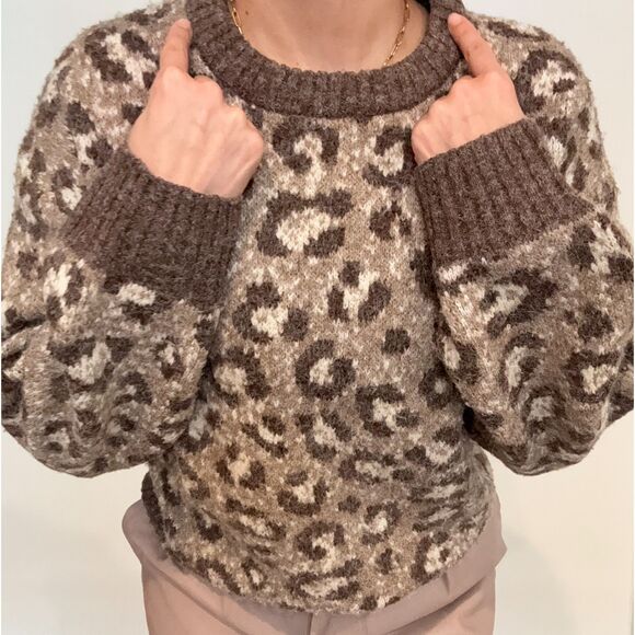Cozy Leopard Print Sweater – Primark (XS, Oversized Fit) - Picture 2 of 5